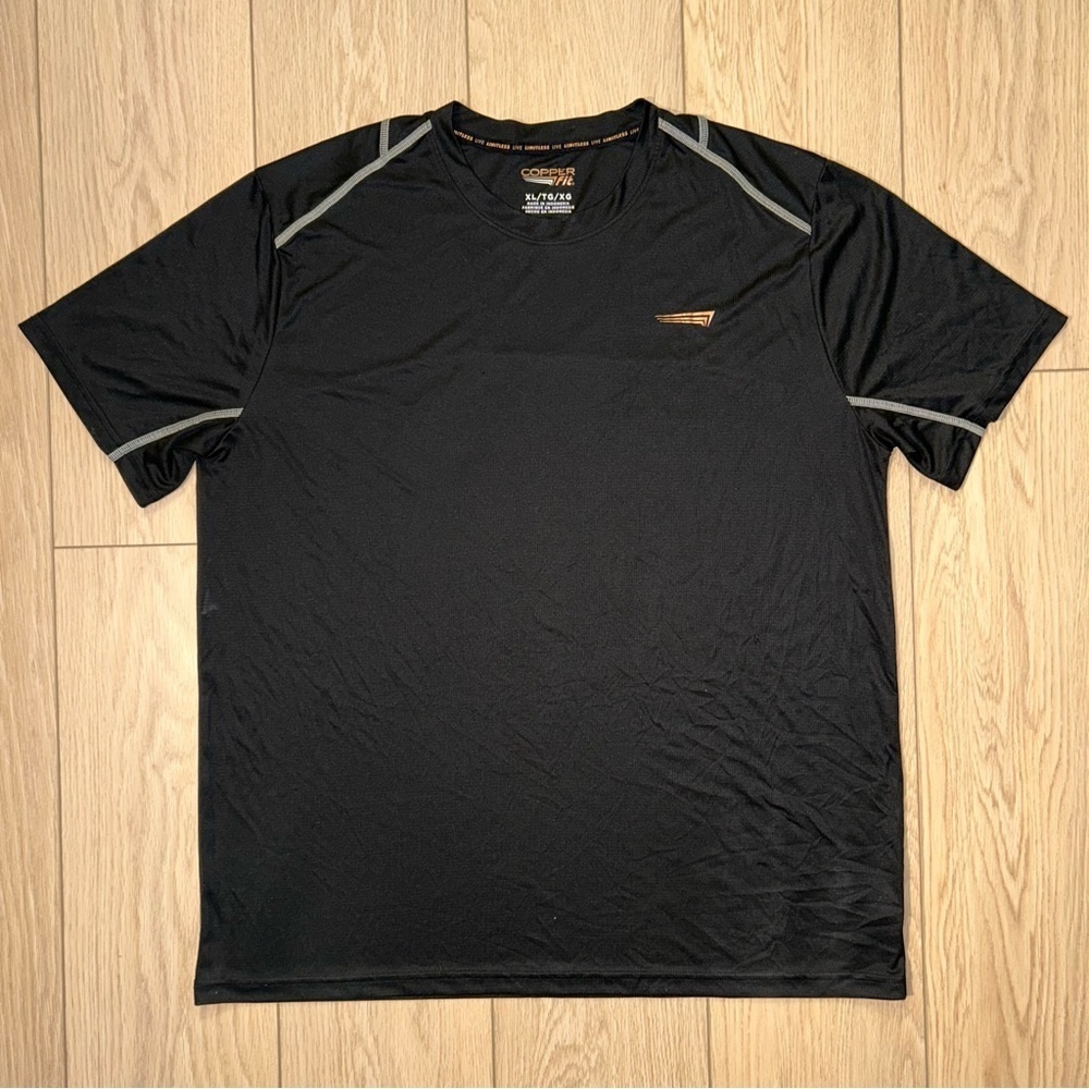 Copper Fit Men's Performance Tee Black Athletic XL